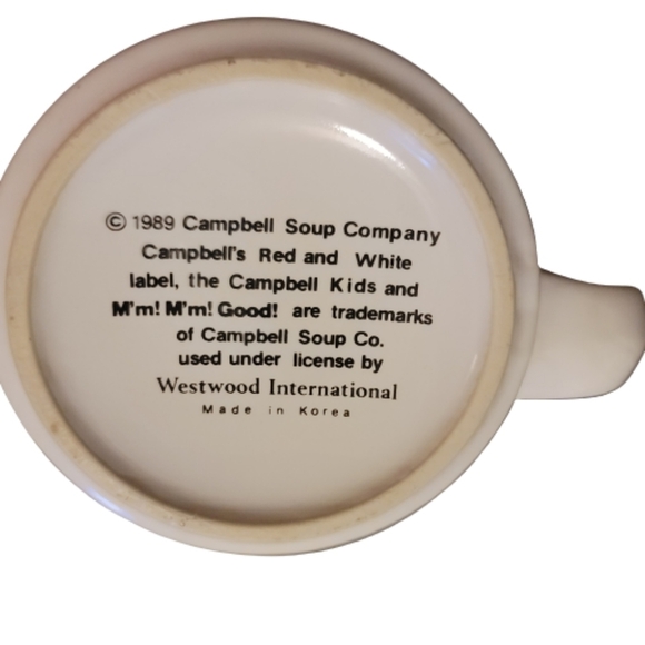 CAMPBELL'S SOUP COMPANY  condensed homestyle mug 1989 WESTWOOD Vintage Red White - Picture 8 of 8